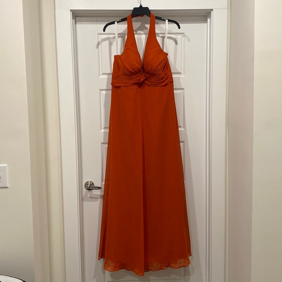strapless open back dress Mismatched Burnt Orange Satin Long Mermaid Custom Side Slit Bridesmaid –  MarryLover